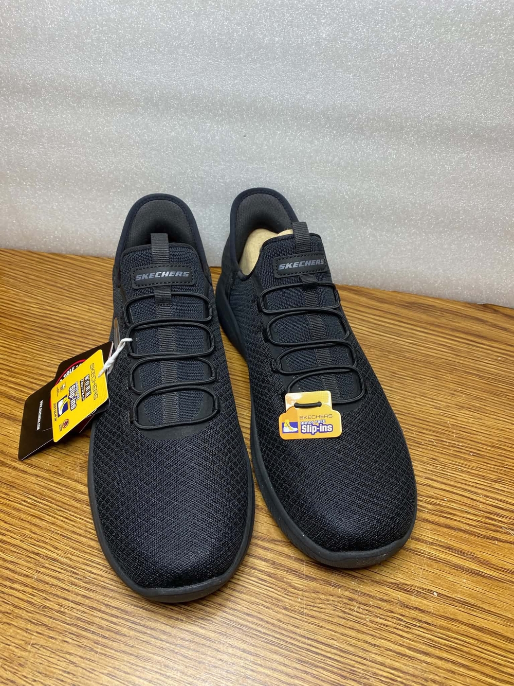 Skechers Women's Work Hands Free Slip-ins Slip Resistant Sneakers Black Size 9W